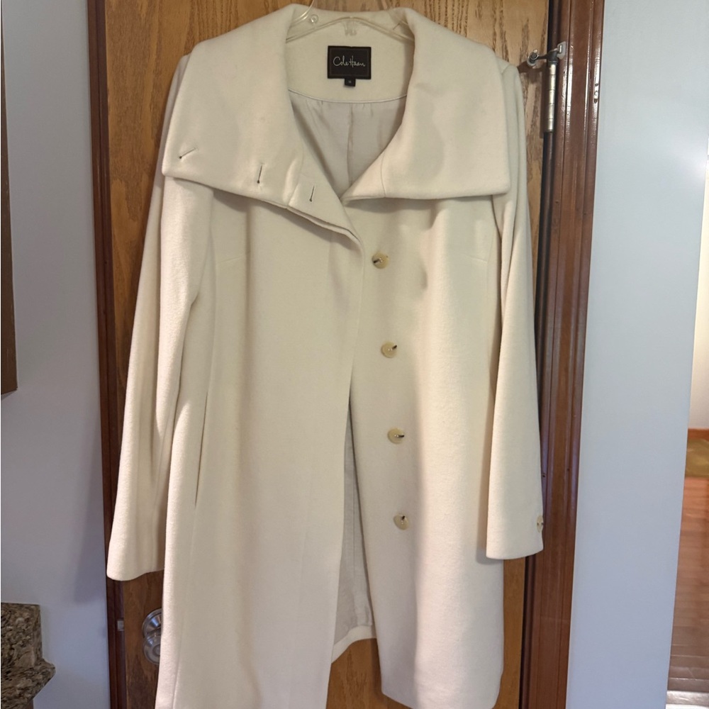 Cole Haan Cream Women's Trench Coat